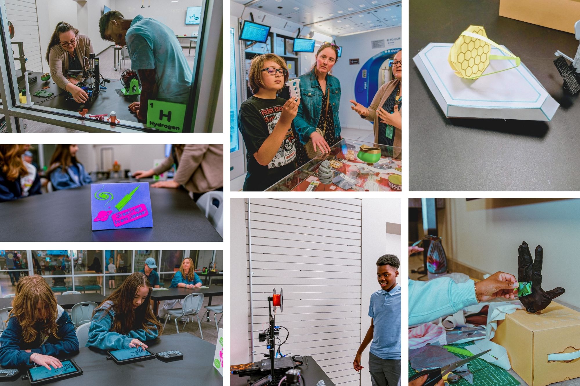 Students enjoying their time at Teen Maker Hour